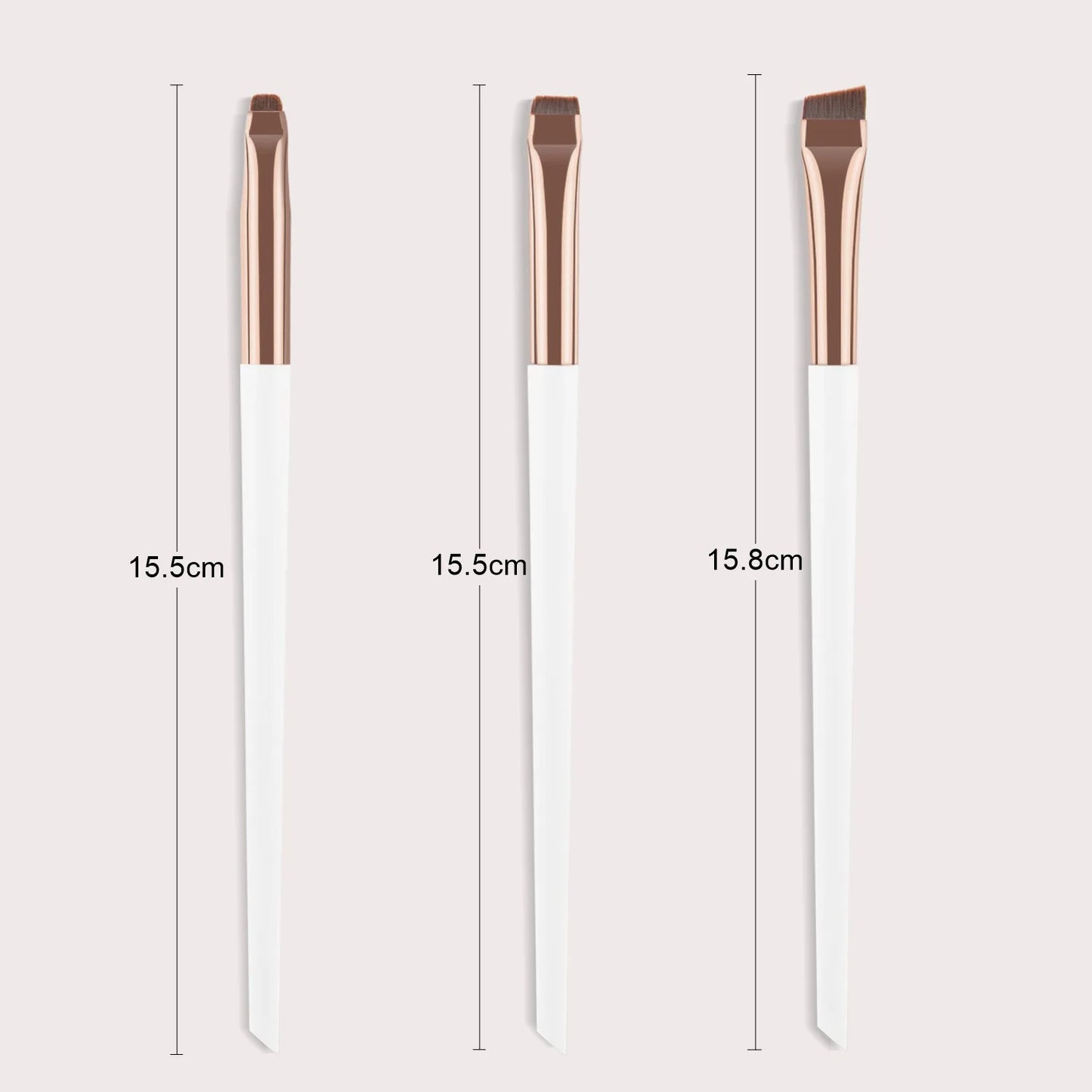 3 Pcs Ultra Thin Eyebrow And Eye Brush